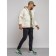 Eco -leather jacket men's, size 52, beige color
