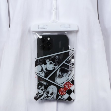 The waterproof cover "Anime" is black white, 12 x 21 cm-5
