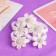 Hair gum "Belyanochka" (set 6 pcs) chamomile