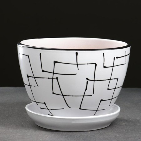 Pot floral illusion white 1.65 liters-1