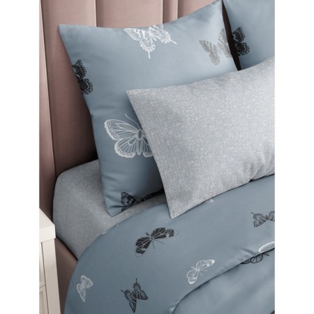 Black Black and White Butterflies Bed Lowwind, size 200x214 cm, 215x220 cm, 70x70 cm - 2 pcs-3