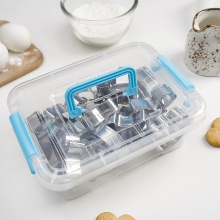 A set of forms for cutting the cookie "Summer", 20 pcs, chrome color-3