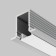 Aluminum profile built-in Led Strip Alm-1209-S-2M, 200x1.24x0.9 cm, silver color
