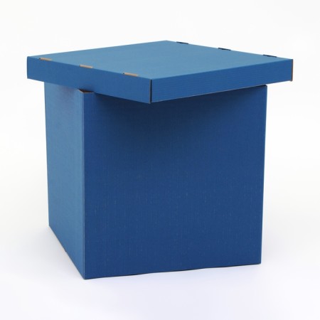 Box for balloons, blue 60 x 60 x 60 cm-5