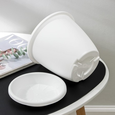 Pot with the pallet "Athena", 3 l, the color is white-2