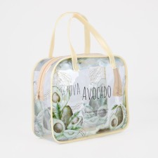 Lightning cosmetic bag, beige color