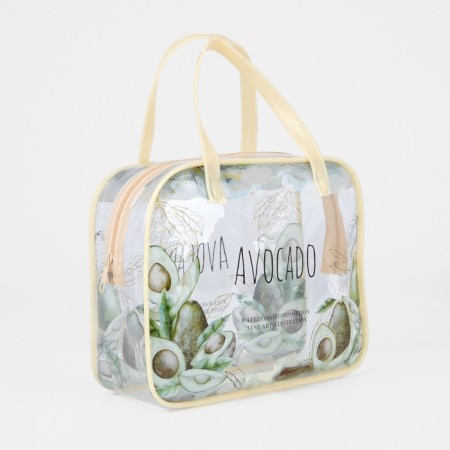 Lightning cosmetic bag, beige color