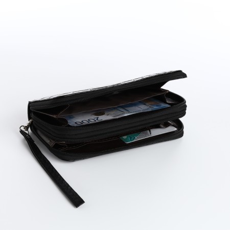 Women's wallet on lightning, black color-3