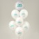 Bouquet of balls "Happy birthday. Confetti ", latex, foil, set: 7 pcs., Mix