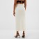 Maxi skirt Women's tweed MIST R.44, Milk