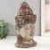 Souvenir Polystone Bust "Buddha's head in the headdress" Sand 13.5x15x31 cm