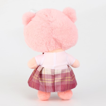 Soft toy "doll" with strawberries, 25 cm, pink color-3
