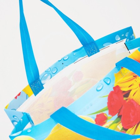 Household bag without fastening, blue/multi -colored color-2