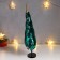 Interior doll "Christmas tree with silver-green sequins, with a golden star" 40x19x24 cm