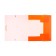 Elastic band A5, 500 μm, Calligrata, spine 30 mm, neon, orange