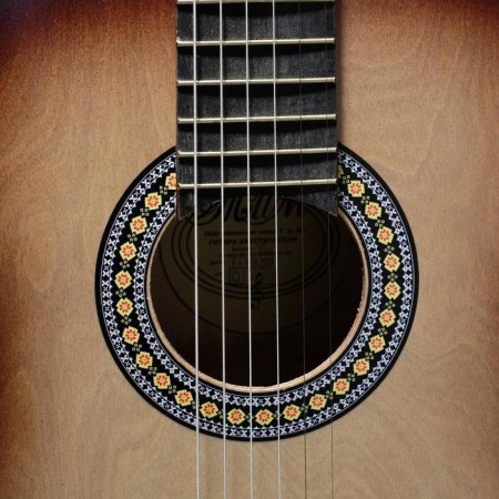 Acoustic guitar is 6 string, Menz. 650mm, strings metal, head with grooves-2