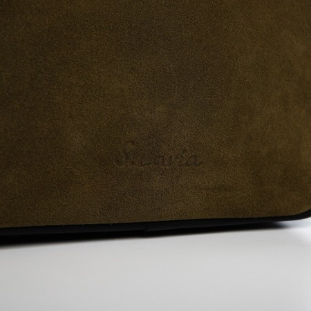 Cross-Bodi bag with zipper, olive color-3