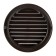 Ventilation grate Zein, D = 125 mm, round, with a grid, flange, ineffective, brown