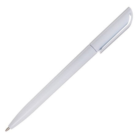 Switch rotor handle Calligrata, 1.0mm, clip 1 x 3.5cm, under the logo, white case, blue rod-1