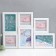 Photo frame in 6 photos 10x10, 10x15 cm "Classic" White set 6 pcs 31.5x40 cm