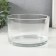 Glass of Glass for 1 candle "Round" transparent 12.7x12.7x7.8 cm