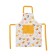 Female apron Birds, size 60x80 cm, orange color