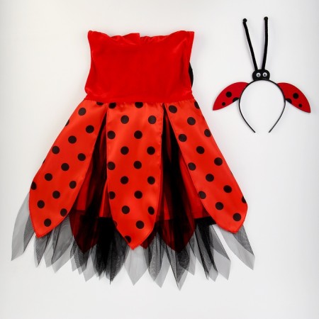 Carnival set "Beautiful God's Laying", dress, rim, height 98-104 cm-1