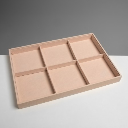 Decoration for decorations 6 cells, phlock, 35 × 24 × 3, beige color-2