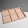 Decoration for decorations 6 cells, phlock, 35 × 24 × 3, beige color