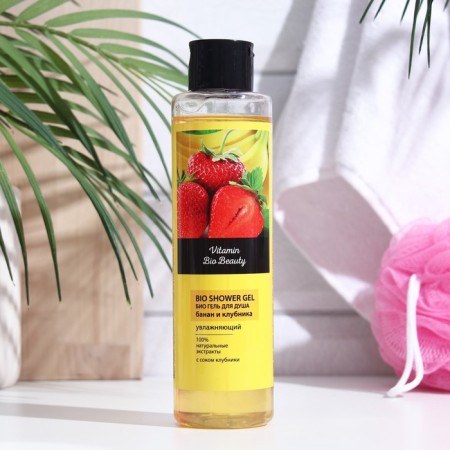 Shower gel Vitamin Bio Beauty, banana and strawberries, moisturizing 250 ml