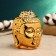 Aroma lamp - a stand for incense "Buddha" 12x10cm, gold