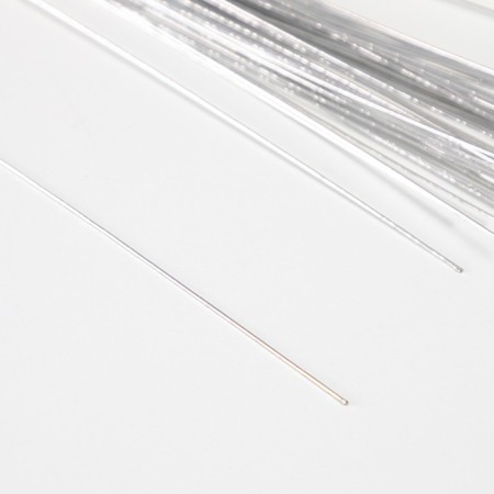 Wire for the manufacture of artificial colors "silver" 40 cm section 0.07 mm-2