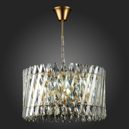 Suspension lamp ST LUCE. SL1170.303.06. Fabio. 6x40 watts, E14, 50x50x29 cm, brass color-7