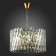 Suspension lamp ST LUCE. SL1170.303.06. Fabio. 6x40 watts, E14, 50x50x29 cm, brass color