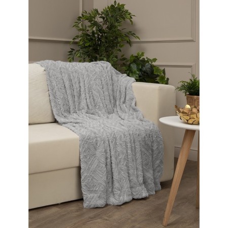 Buenas noches blanket, size 220x240 cm, gray color-2