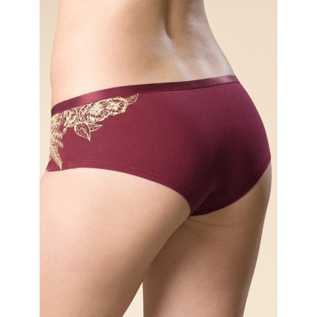 Female cowards, size 48, burgundy color-1