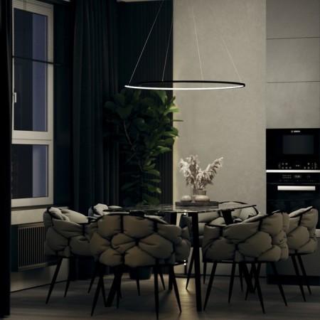 Suspension lamp Maytoni Mod072PL-L36B3K, LED, 36 W, 850x700x1200 mm, 1700 lm, 3000k, black-2