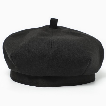 Beret, black color, rr 56cm-3
