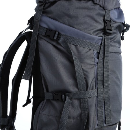 Tourist backpack, TAIF, 100 L, cord department, 2 outer pockets, color gray color-5