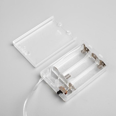 Garland "thread" 3 m with nozzles "Big Snowflakes", IP20, transparent thread, 20 LED, glow of multi, AAH3-4
