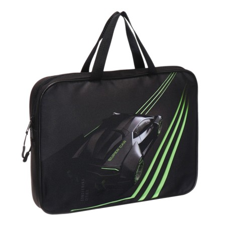 Folder with handles Textile A4, 370 x 280 x 60 mm, Stavia "Super Car"-1