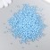 Set of beads "needlework" plastic, diameter 3 mm, 25 g, blue