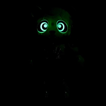 The Pandy robot, voice recording, reacts to touch, light and sound effects, metallic-7