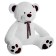 Soft toy "Bear Tony", 90 cm, white color