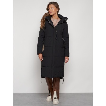 Coat insulated winter female, size 44, black color