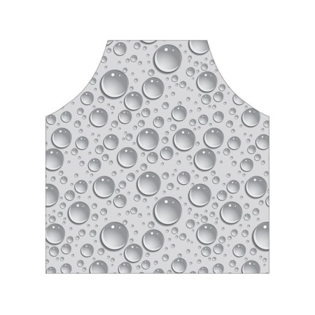 Apron kitchen with a photo print "air bubbles", adjustable, size OS-2