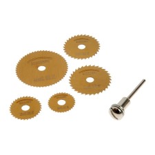 A set of circles of cuts for engravers and drill tundra, tin, 5 nozzles and adapter 3.2 mm