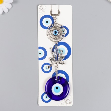 Suspension from the evil eye "Medallion and frog" 18 cm-3