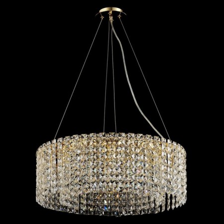 Люстра с хрусталём Gerhort G22043/8SN+CL, 8х40Вт, E14, 81х60х60 см, цвет серый-1