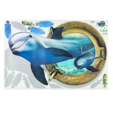 Stick 3D Interior dolphin 90*60 cm